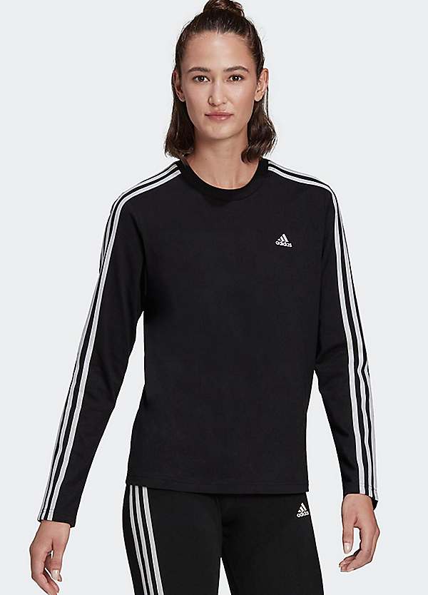 Adidas three stripes long sleeve on sale