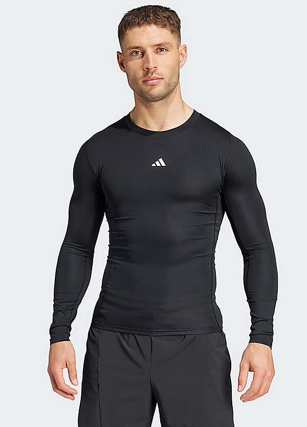 adidas Performance Slim Fit Long Sleeve Training T Shirt