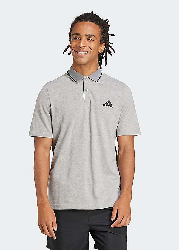 adidas Sportswear Button Polo Shirt | Freemans