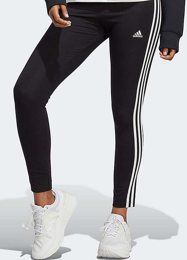 adidas Sportswear ESSENTIALS WAIST LOGO - Leggings - black/white/black 