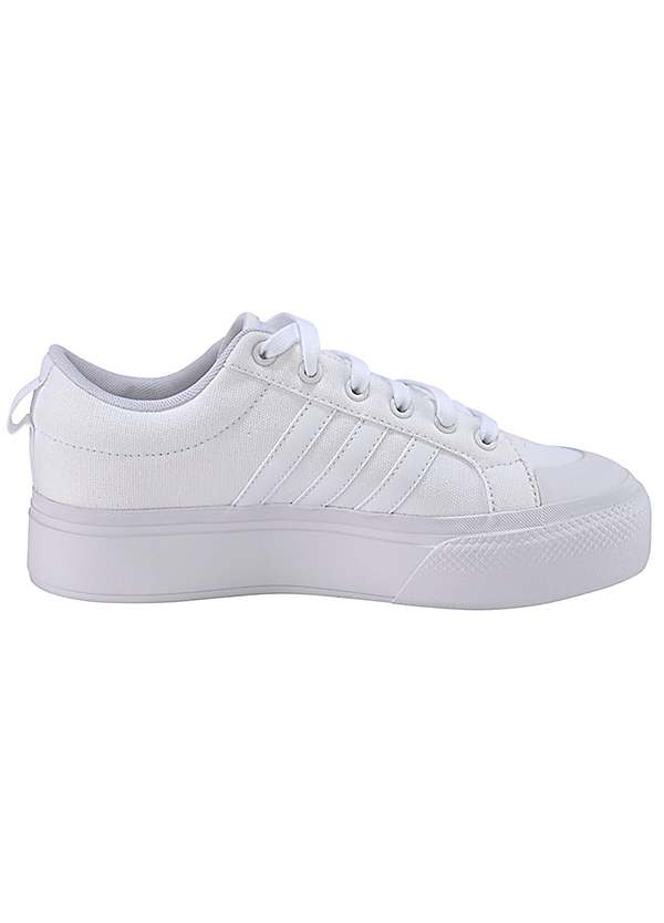 White adidas sales canvas trainers