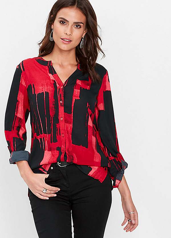 bonprix Abstract Print Blouse