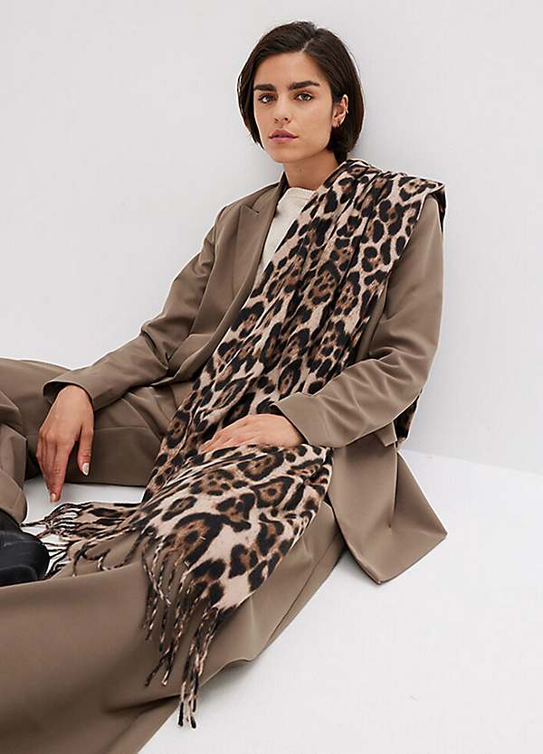 bonprix Animal Print Scarf | Freemans