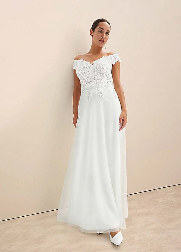 bonprix Bardot Wedding Dress | Freemans
