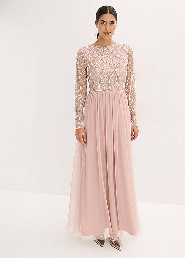 bonprix Beaded Bodice Evening Dress
