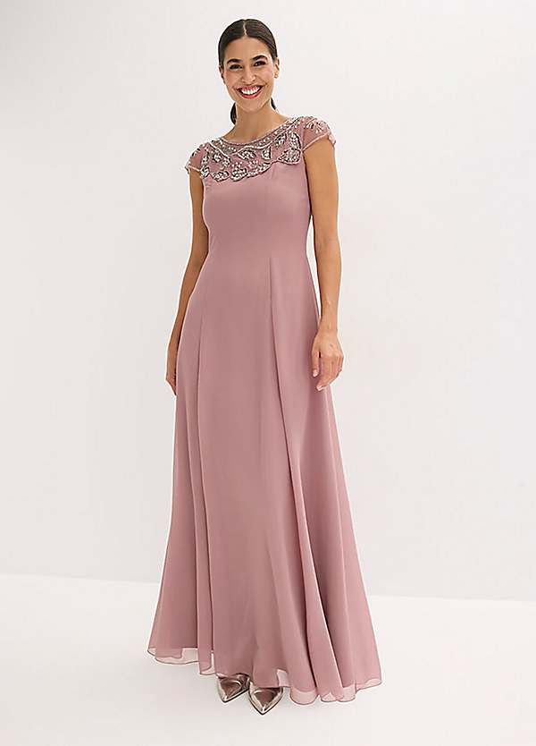 freemans evening dresses Freemans Size 20 Wedding Guest Outfit Metallic Jacquard A-Line Evening Gown