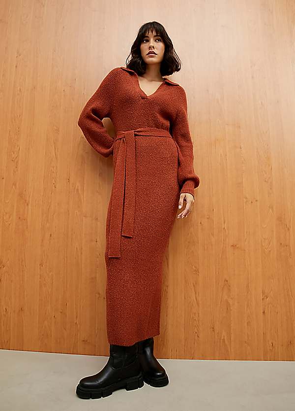 princess polly baby blue dress 32% OFF] 2026 Christmas Snowflake Plaid Print Dress Long Sleeve Cross  Design Belted Dress In DEEP RED main image 1