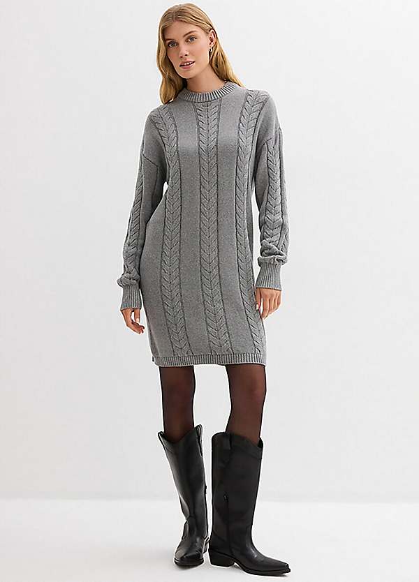 bonprix Cable Knit Jumper Dress | Freemans