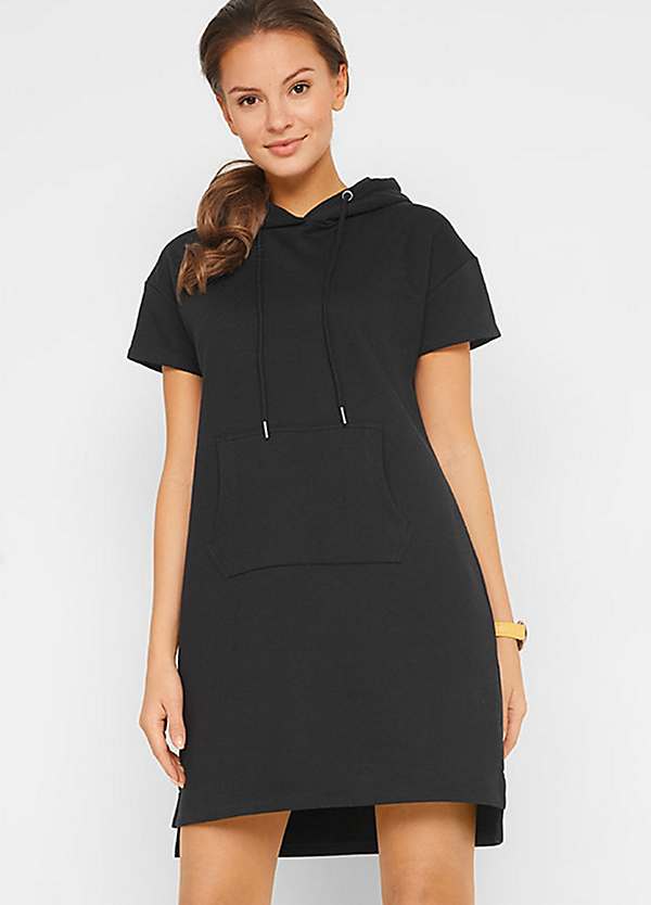 casual sweatshirt dress Short Sleeve Sweatshirt Dress, Hooded Sweatshirt, Long T-shirt Style Dress,  Long Cotton Sweatshirt, Pink Cotton Dress, Summer Casual Outfit