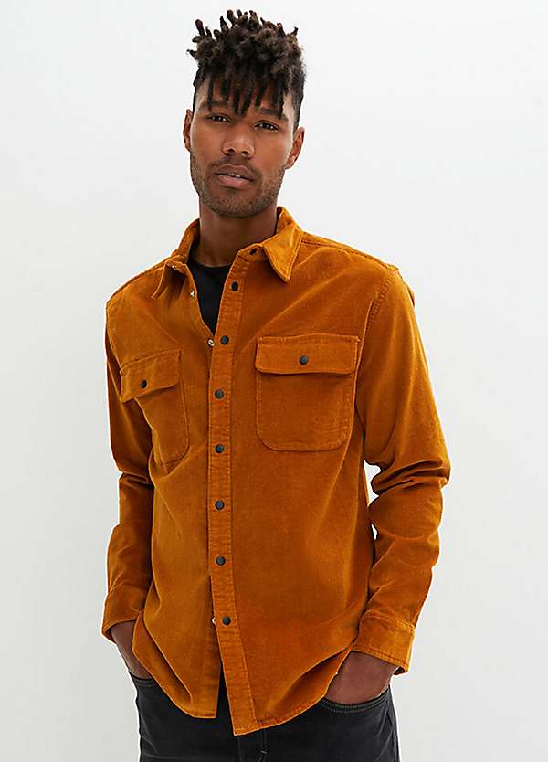 mustard cord shirt