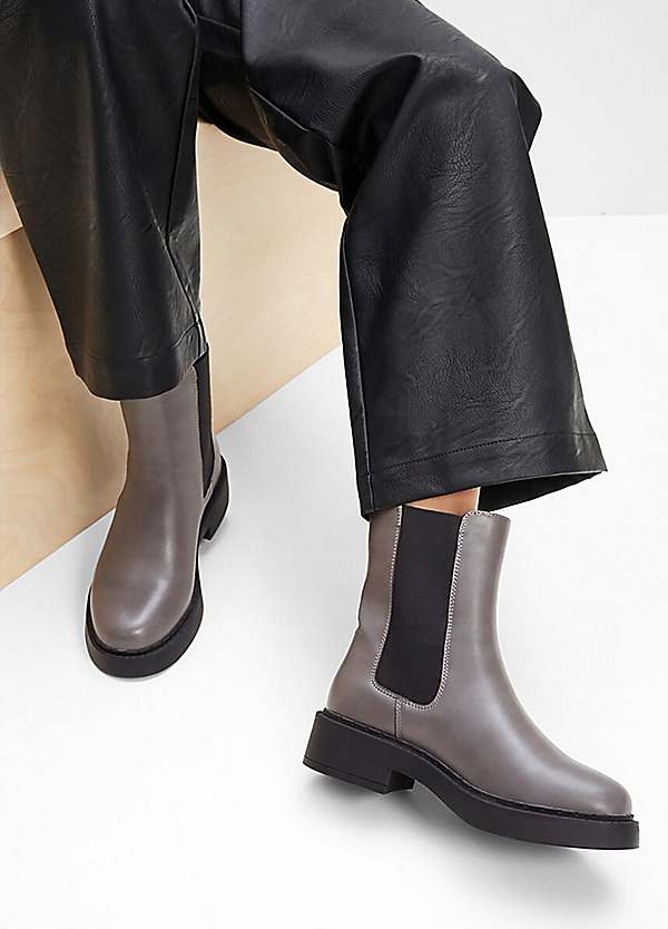 bonprix Elasticated Side Chelsea Boots Freemans