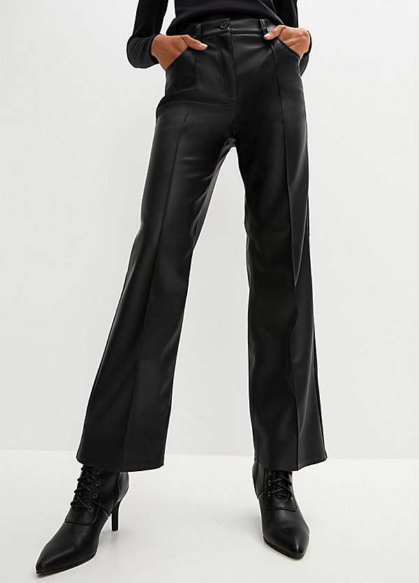 bonprix Faux Leather Trousers