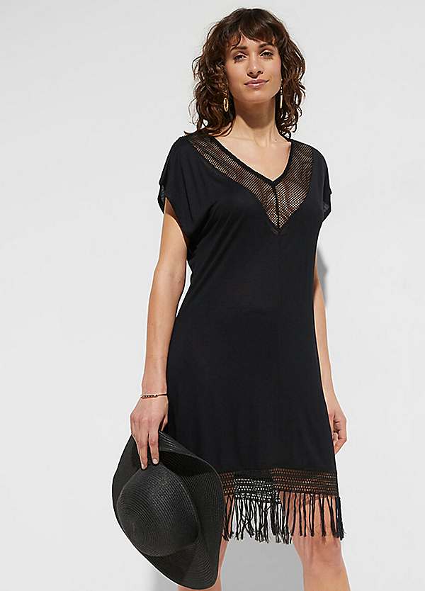 bonprix Fringed Beach Dress Freemans