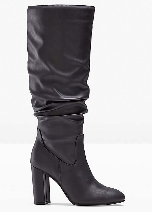 bonprix High Heeled Ruched Boots Freemans