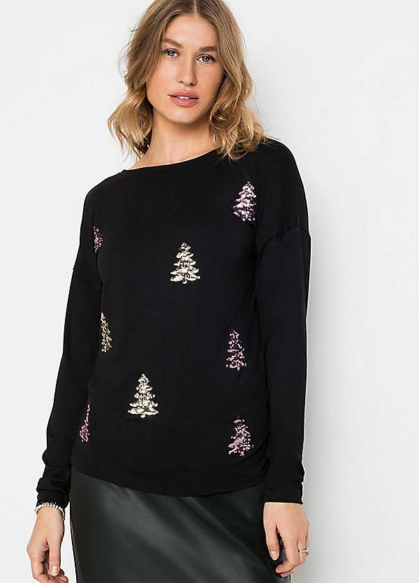 Glittery christmas jumper best sale