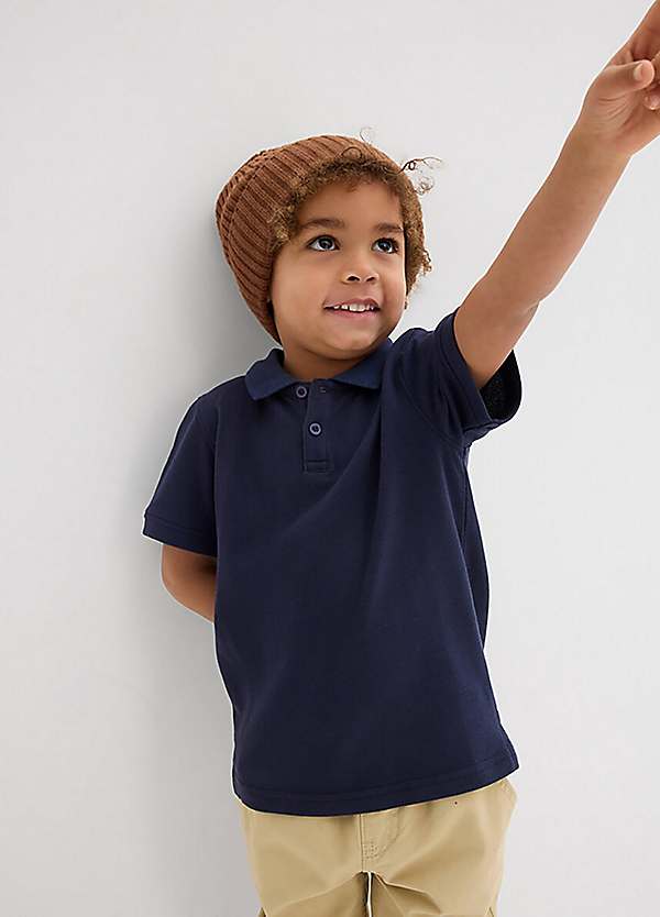 bonprix Kids Cotton Short Sleeve Polo Shirt Freemans