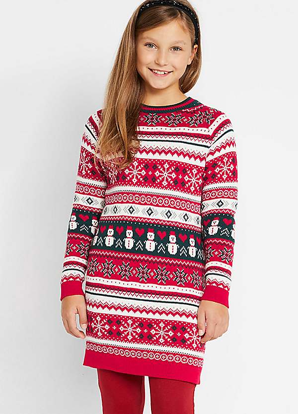 Kids christmas store jumper dress