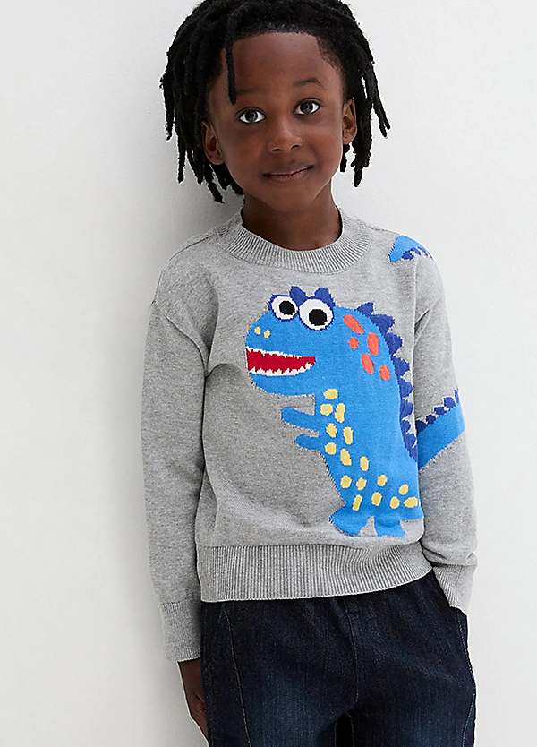 bonprix Kids Round Neck Printed Jumper Freemans