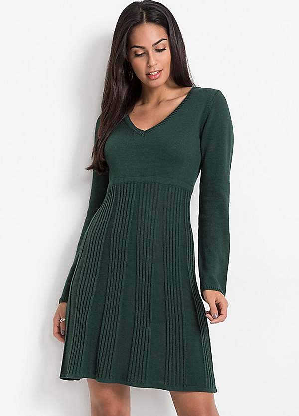 Knitted smock dress hotsell