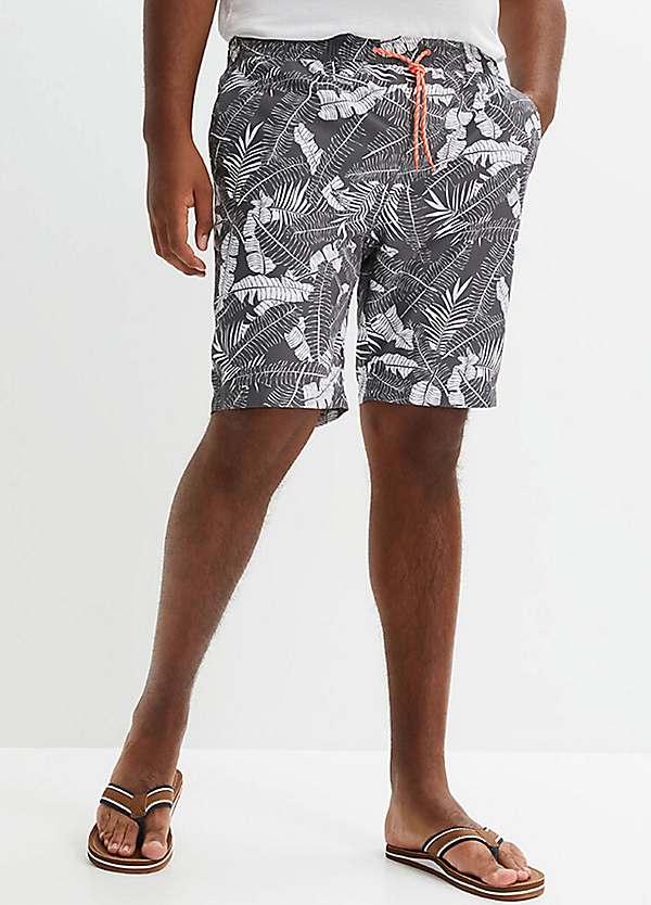 bonprix Leaf Print Swim Shorts