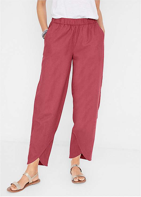 Linen Trousers Bonprix Cropped Trousers Bonprix Linen Blend