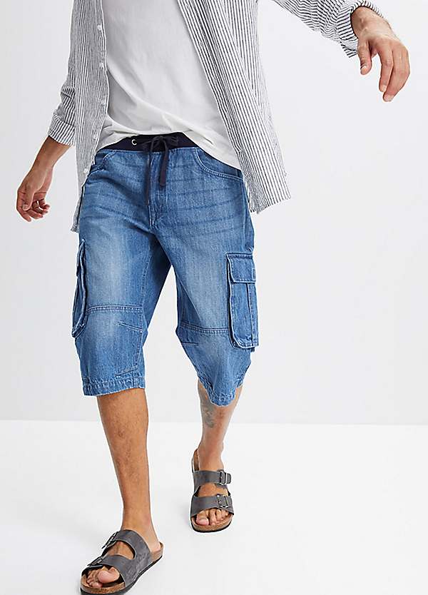bonprix Long Denim Shorts Freemans