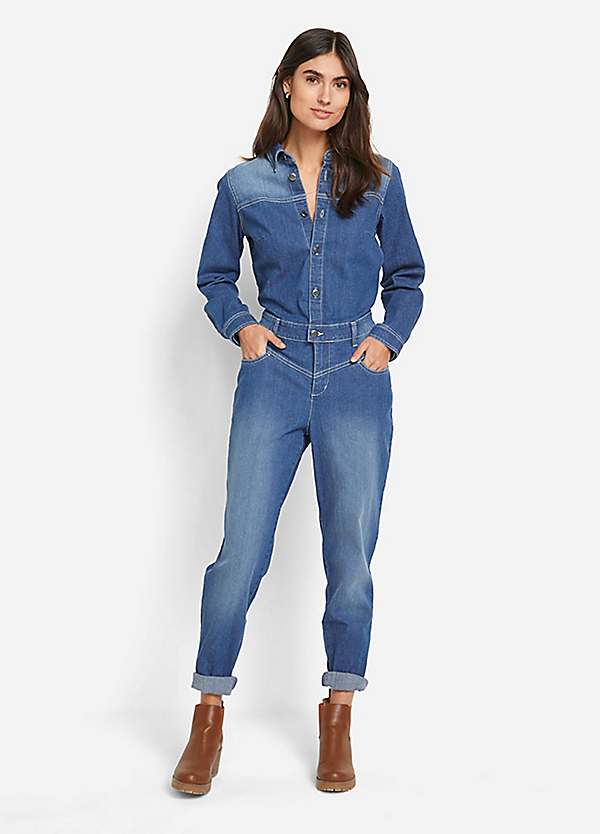 Monsoon store denim jumpsuit