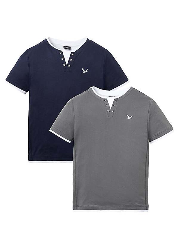 bonprix Pack Of 2 Polo Shirts, Freemans
