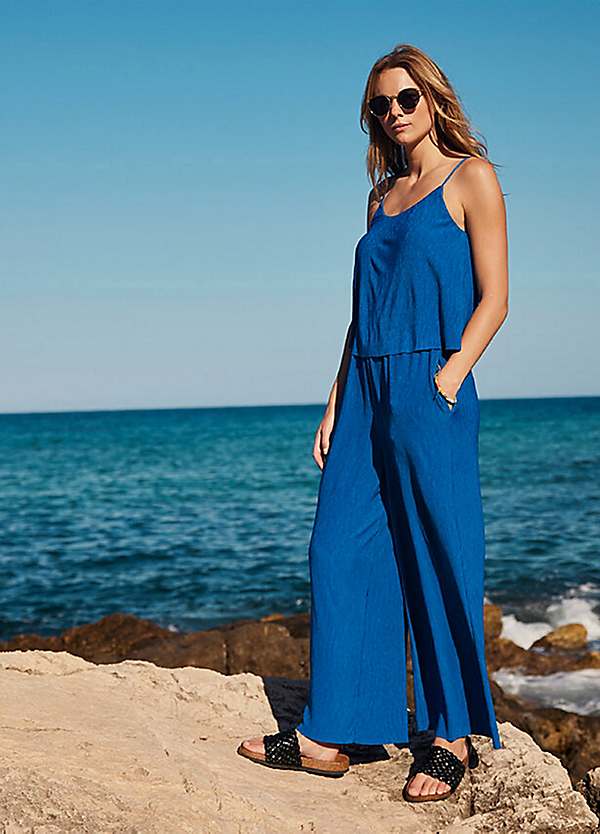 bonprix Pleated Jersey Jumpsuit Freemans