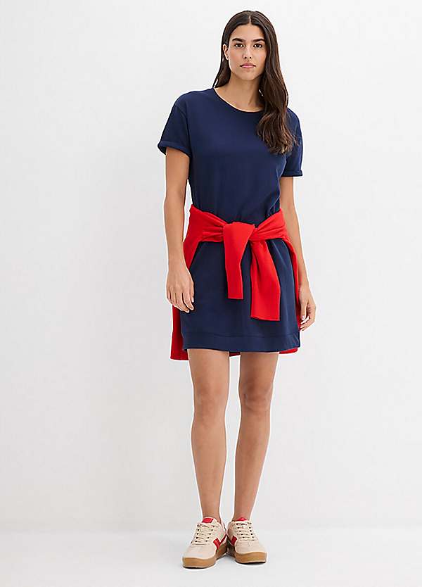 short sleeve jumper dress Girls 7-16 Knit Works 3 pc Strappy Jumper Dress, Short Sleeve Tee & Bow