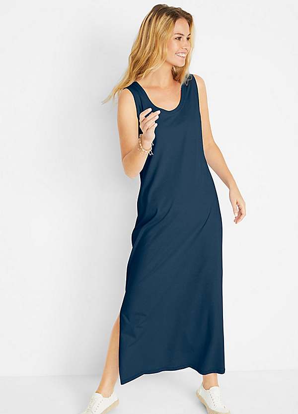 bonprix Sleeveless Jersey Maxi Dress Freemans