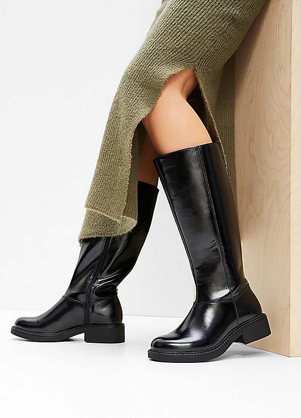 bonprix Slip On Mid Calf Boots