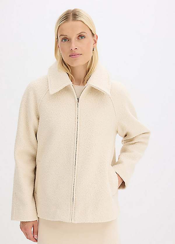 bonprix Soft Boucle Zip Jacket | Freemans