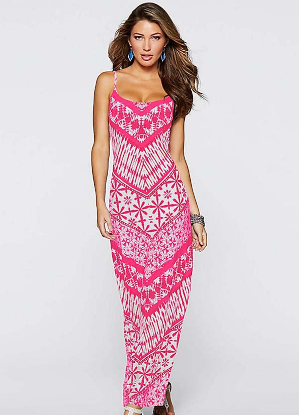 bonprix Tile Print Maxi Dress