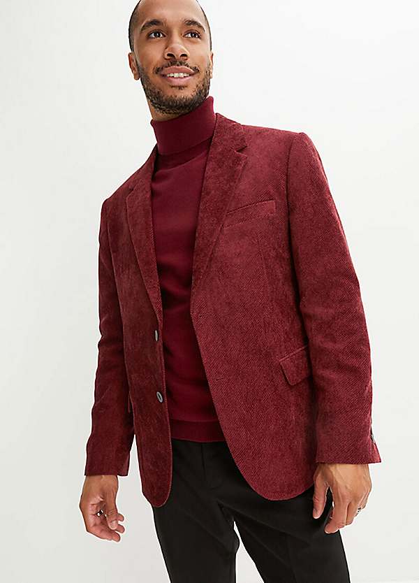 Burgundy discount corduroy blazer