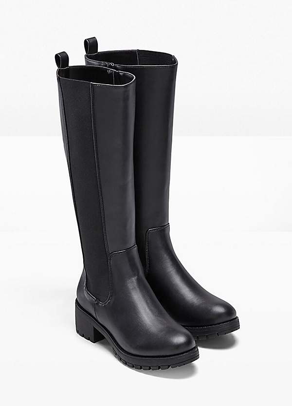 Wide calf boots size 8 sales