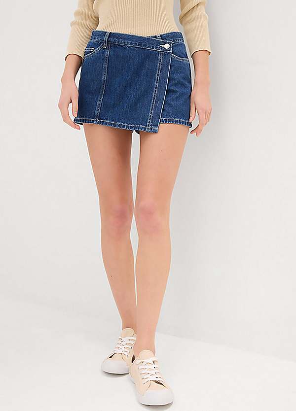 Wrap Skort Buy Denim Wrap Skirt Skort Denim Wrap Skirt Quiz Denim