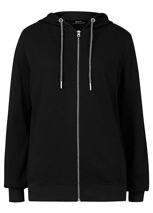 Zip-Up Jersey Hoodie by bonprix