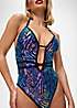 Gorgeous Ann Summers Bikini Uk10 Blue sparkle Uk32C RG020 main image 0