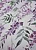 Catherine Lansfield Vorhang 'Living Wisteria' – 140x183 Cm, Weiß, Aus Leichtem Polyester, Mit Schlitzleiste