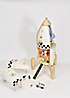 Classic World Wooden Rocket Ship | Freemans