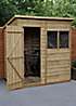 Forest Garden 4LIFE Pent Shed 6x4 - Single Door - 1 Window (Home ...