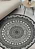 Indoor & Outdoor Circular Grey Rug | Freemans