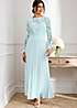 4510810 Mint Pleated Dress