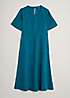 Seasalt Cornwall Teal Grass Wave Dress | Freemans