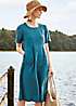 Seasalt Cornwall Teal Grass Wave Dress | Freemans