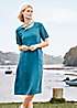 Seasalt Cornwall Teal Grass Wave Dress | Freemans