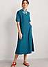 Seasalt Cornwall Teal Grass Wave Dress | Freemans