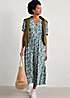 Seasalt Cornwall White Birch Leaf Midaxi Tea Dress | Freemans