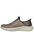 Skechers Mens Taupe Knit Slip-Ins Slade Ocon Trainers | Freemans